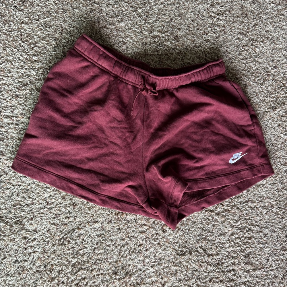 Nike Women's Maroon Athletic Shorts